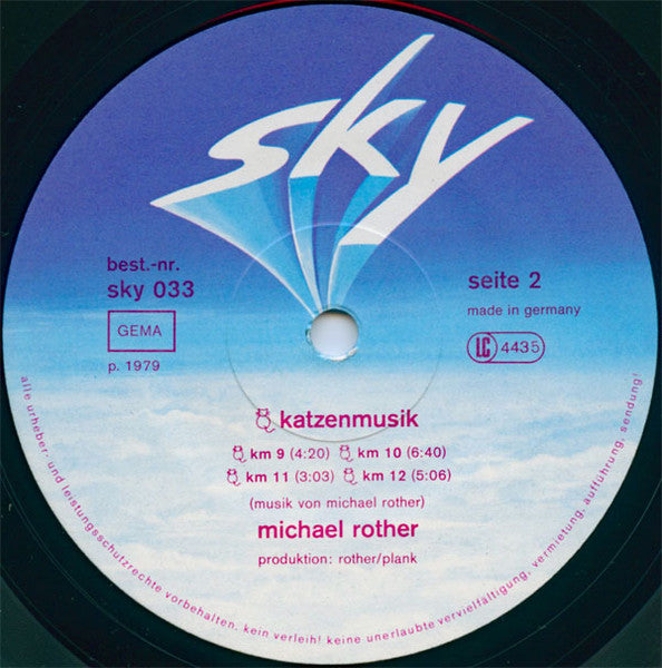 Michael Rother : Katzenmusik (LP, Album)