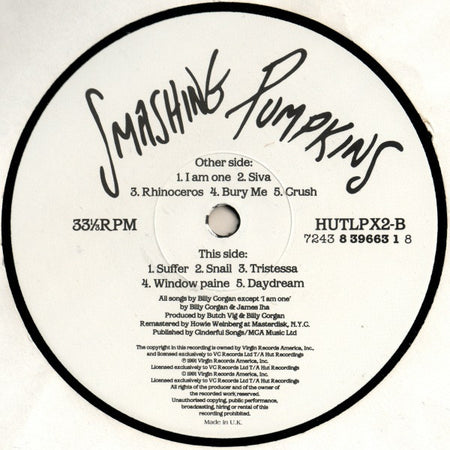 The Smashing Pumpkins : Gish (LP, Album, RE, RM)