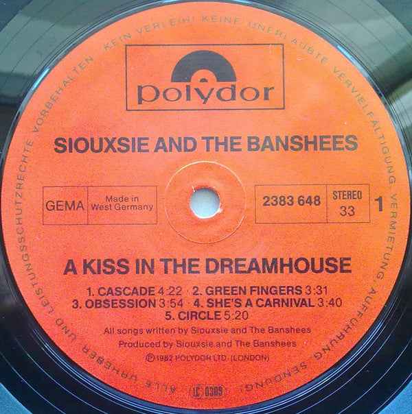 Siouxsie & The Banshees - A Kiss In The Dreamhouse (LP) (Near Mint (NM or M-))