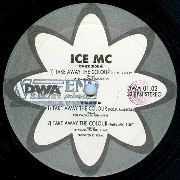 ICE MC : Take Away The Colour (12", Lab)