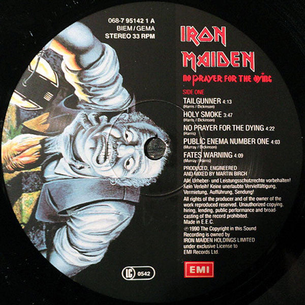 Iron Maiden : No Prayer For The Dying (LP, Album)