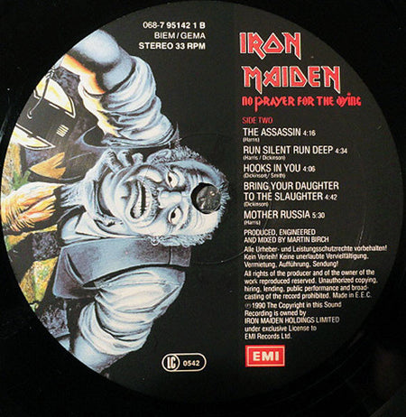 Iron Maiden : No Prayer For The Dying (LP, Album)