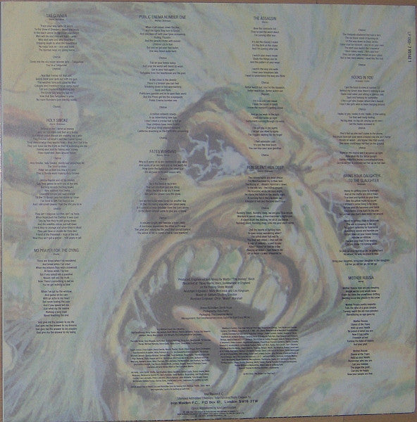 Iron Maiden : No Prayer For The Dying (LP, Album)