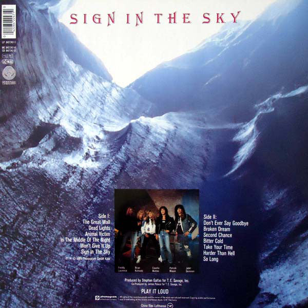 China (6) : Sign In The Sky (LP, Album)