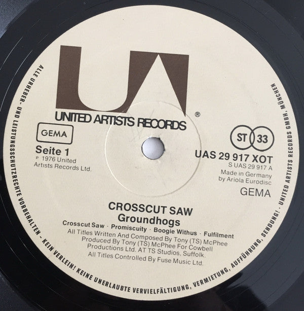 The Groundhogs : Crosscut Saw (LP, Album)