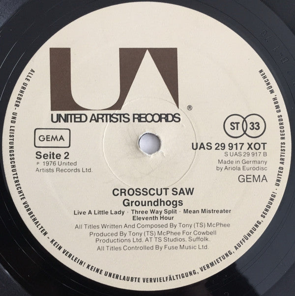 The Groundhogs : Crosscut Saw (LP, Album)