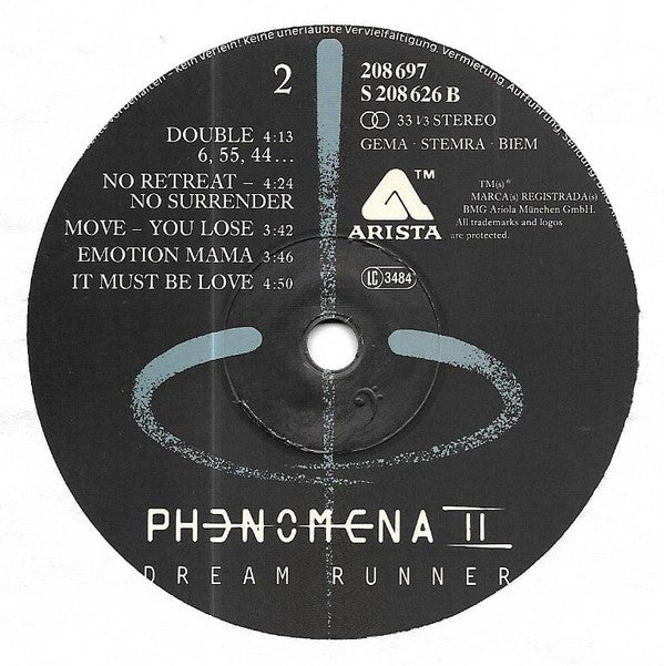 Phenomena (4) : Dream Runner (LP, Album)