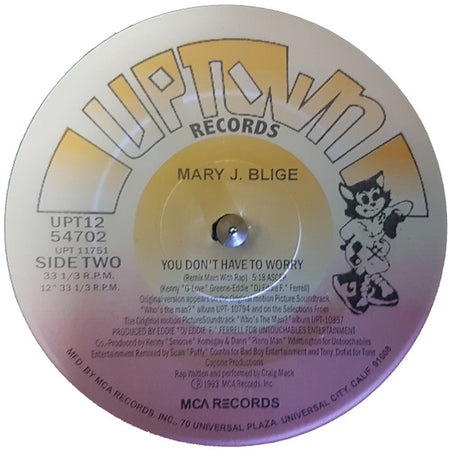 Mary J. Blige : You Don't Have To Worry (12")