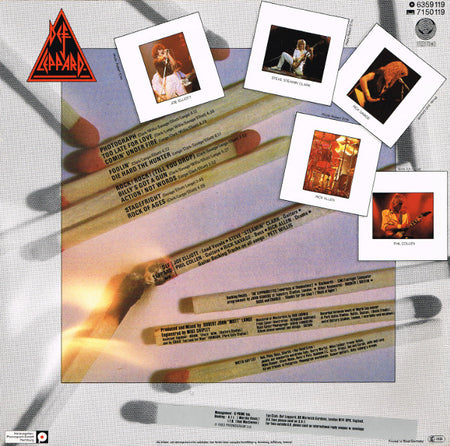 Def Leppard : Pyromania (LP, Album, Red)