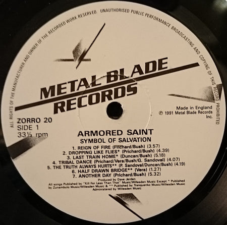 Armored Saint : Symbol Of Salvation (LP, Album)