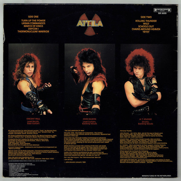 Attila : Rolling Thunder (LP, Album)