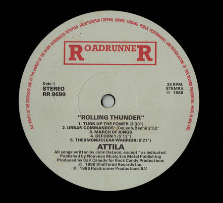 Attila : Rolling Thunder (LP, Album)