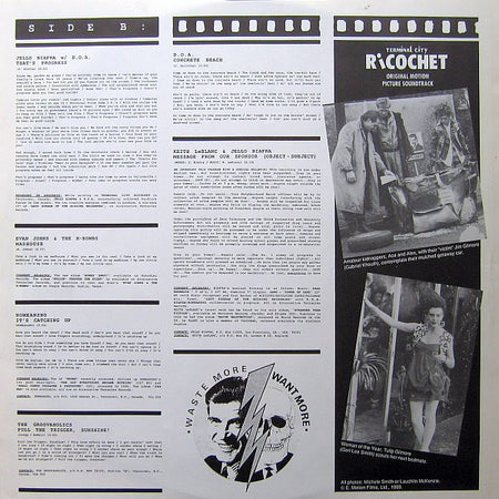 Various : Terminal City Ricochet - Original Motion Picture Soundtrack (LP, Comp)
