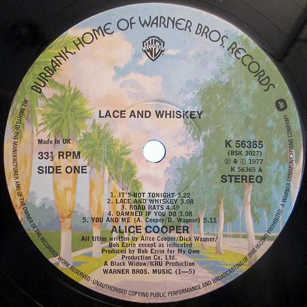 Alice Cooper (2) : Lace And Whiskey (LP, Album)