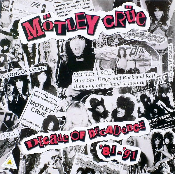 Mötley Crüe : Decade Of Decadence '81-'91 (2xLP, Comp)