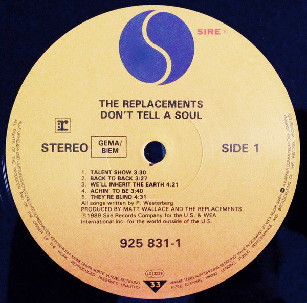 The Replacements : Don't Tell A Soul (LP, Album)