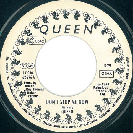 Queen : Don't Stop Me Now (7", Single)