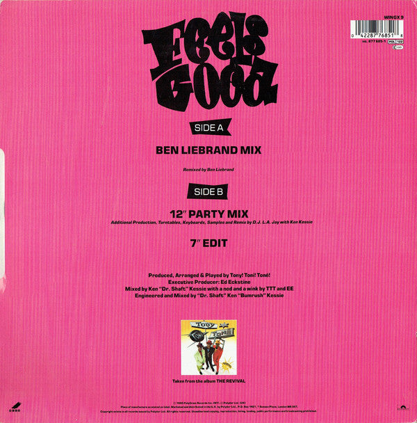 Tony! Toni! Toné! : Feels Good (12")