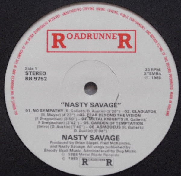 Nasty Savage : Nasty Savage (LP, Album)