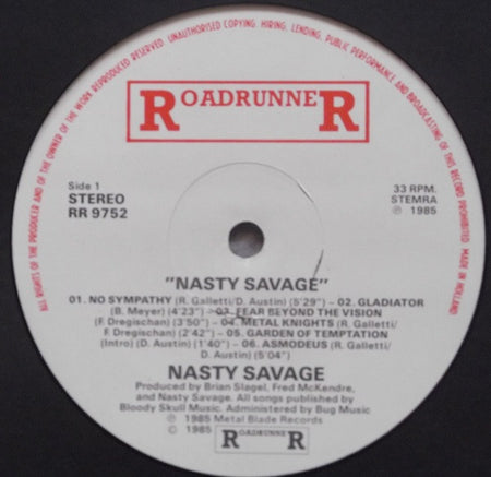 Nasty Savage : Nasty Savage (LP, Album)