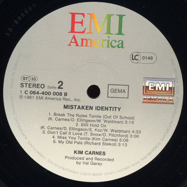 Kim Carnes : Mistaken Identity (LP, Album)