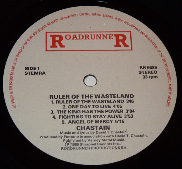 Chastain : Ruler Of The Wasteland (LP, Album)