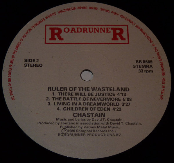 Chastain : Ruler Of The Wasteland (LP, Album)