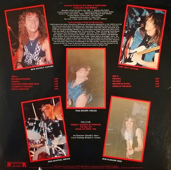 Exodus (6) : Bonded By Blood (LP, Album)