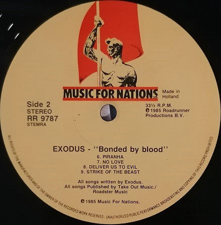 Exodus (6) : Bonded By Blood (LP, Album)