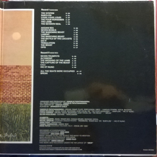 Aphrodite's Child : 666 (2xLP, Album, RE, RP, Gat)
