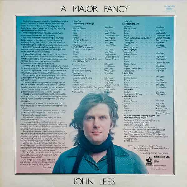 John Lees - A Major Fancy (LP) (Near Mint (NM or M-))