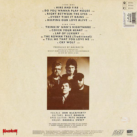 Nazareth (2) : No Jive (LP, Album)