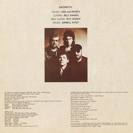 Nazareth (2) : No Jive (LP, Album)