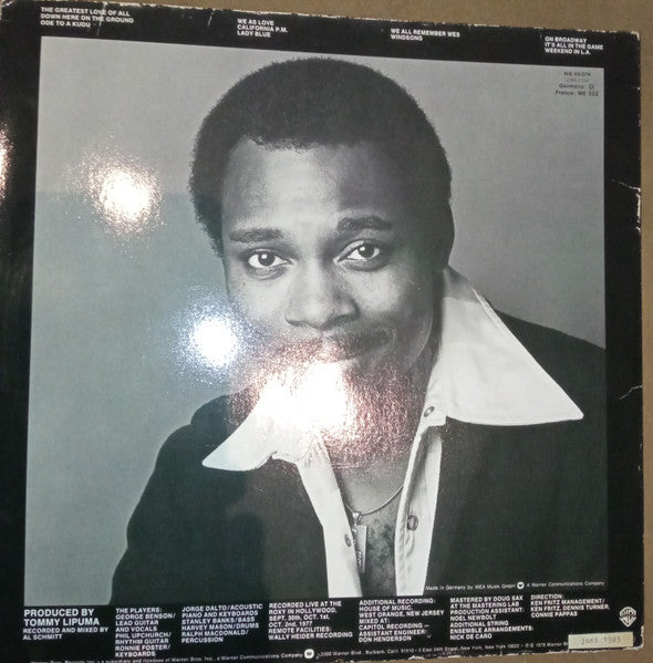George Benson : Weekend In L.A. (2xLP, Album, RE, Gat)