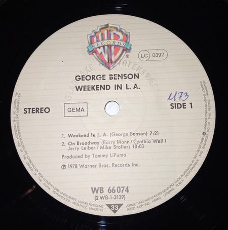 George Benson : Weekend In L.A. (2xLP, Album, RE, Gat)