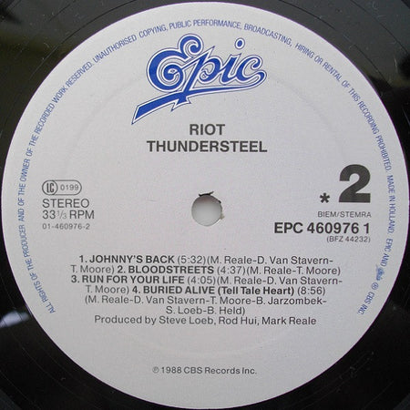 Riot (4) : Thundersteel (LP, Album)