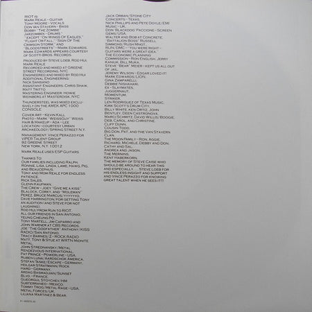 Riot (4) : Thundersteel (LP, Album)