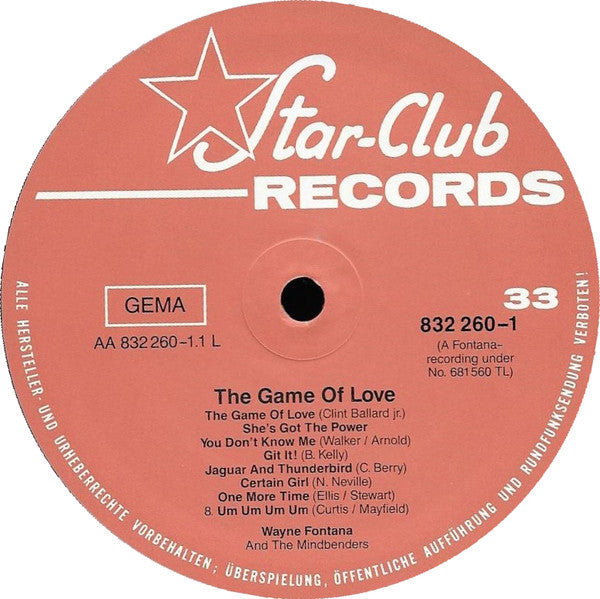 Wayne Fontana & The Mindbenders : The Game Of Love (LP, Album, Mono, RE)