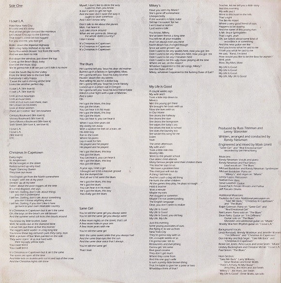 Randy Newman : Trouble In Paradise (LP, Album)