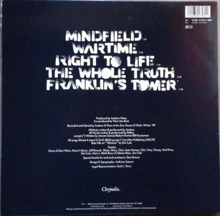 Wartime : Fast Food For Thought (12")