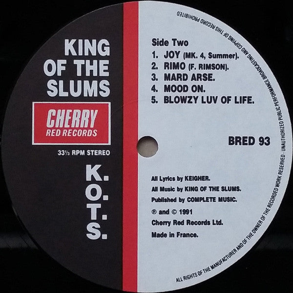King Of The Slums : Blowzy Weirdos (LP, Album)