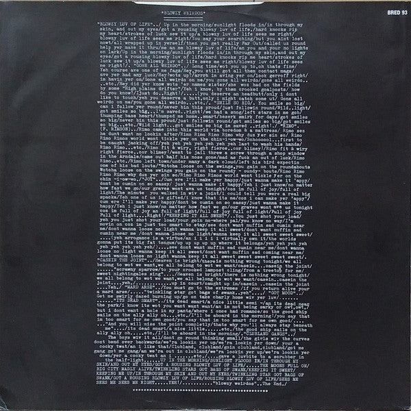 King Of The Slums : Blowzy Weirdos (LP, Album)