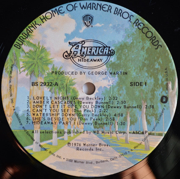 America (2) : Hideaway (LP, Album)