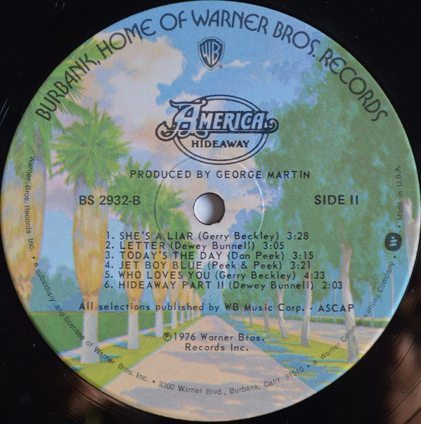 America (2) : Hideaway (LP, Album)