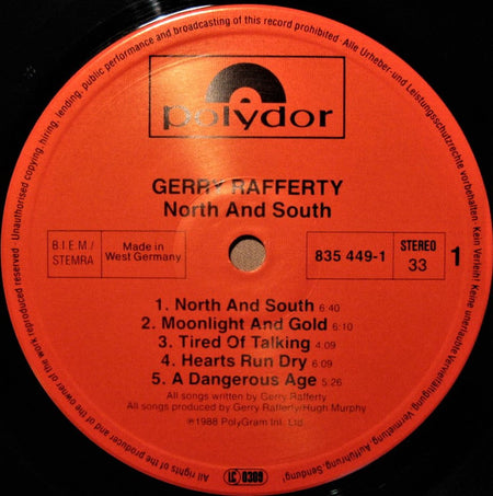 Gerry Rafferty : North & South (LP, Album)
