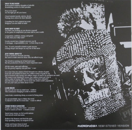 Extreme Noise Terror : Phonophobia (12", RE, RM)