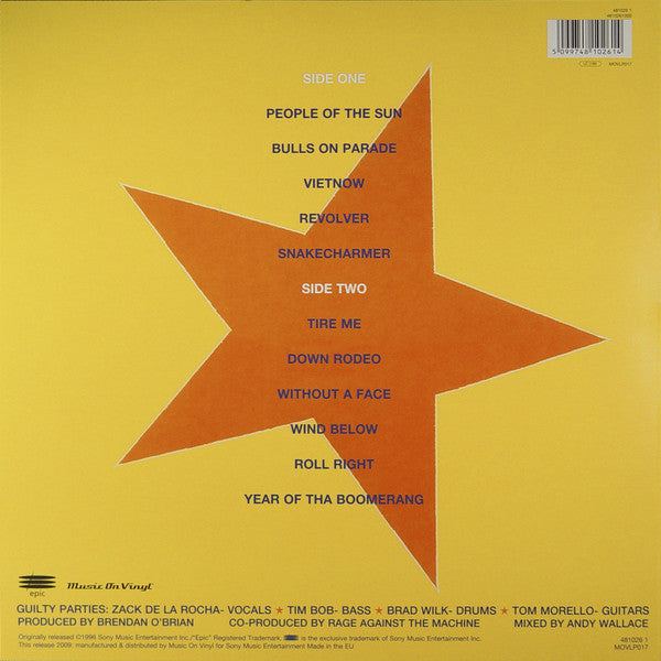Rage Against The Machine : Evil Empire (LP, Album, RE, RP, 180)