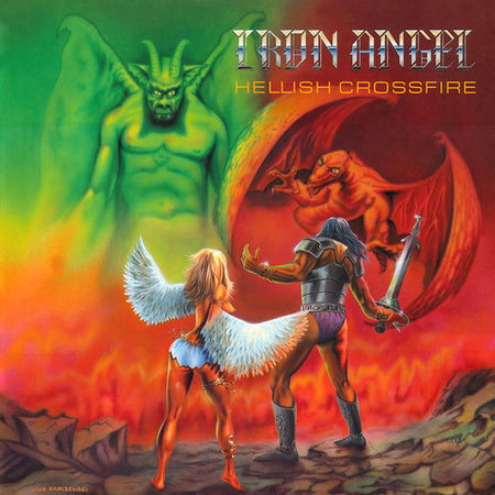 Iron Angel : Hellish Crossfire (LP, Album)