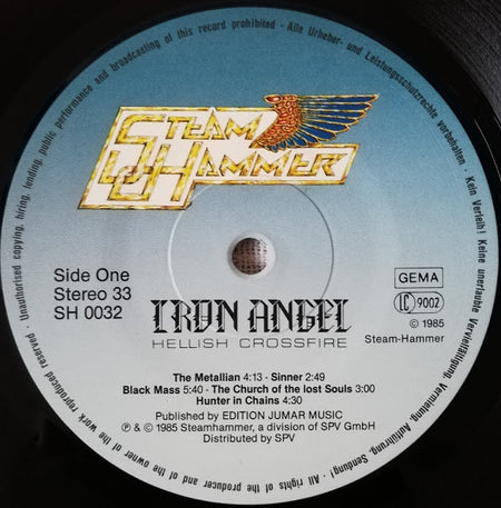 Iron Angel : Hellish Crossfire (LP, Album)