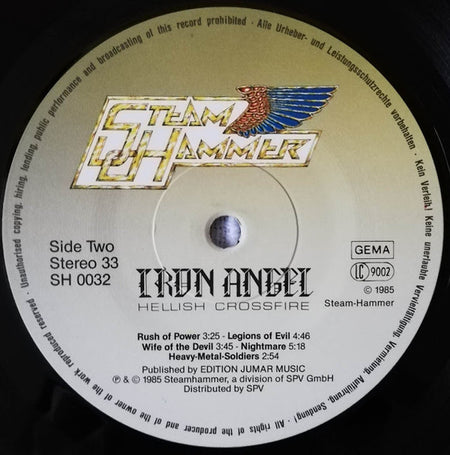 Iron Angel : Hellish Crossfire (LP, Album)